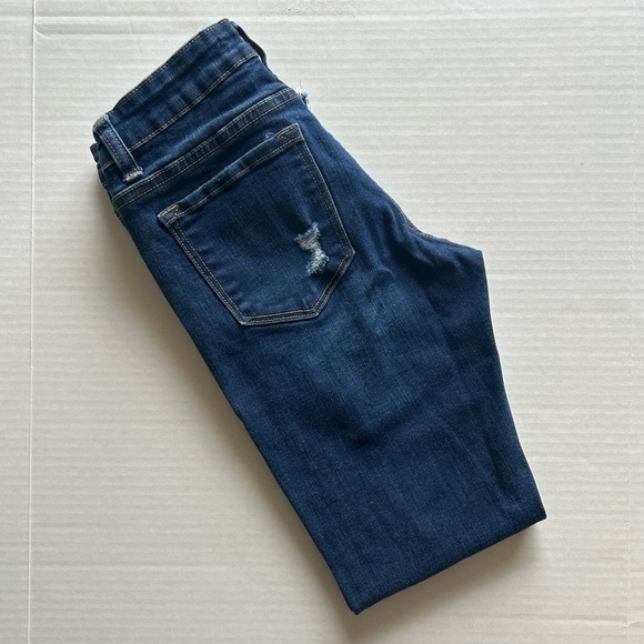 KanCan Skinny Distressed Women’s Jeans - Dark Wash - Sz 5/26 - Picture 8 of 12